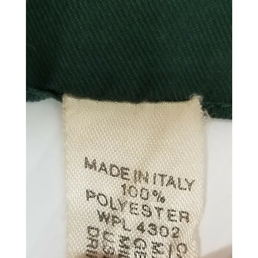 II) Vintage Olivia Rosselli Roma Italian Women's Scarf Green Almond 13